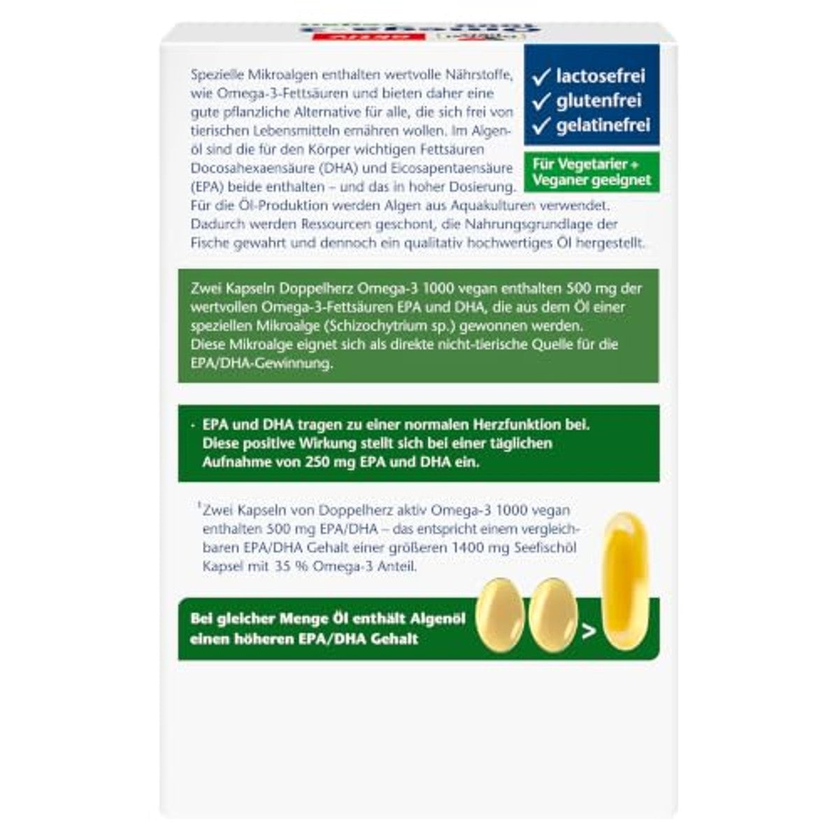 Doppelherz Omega-3 1000 Veganistisch 120 Capsules - 3-pack