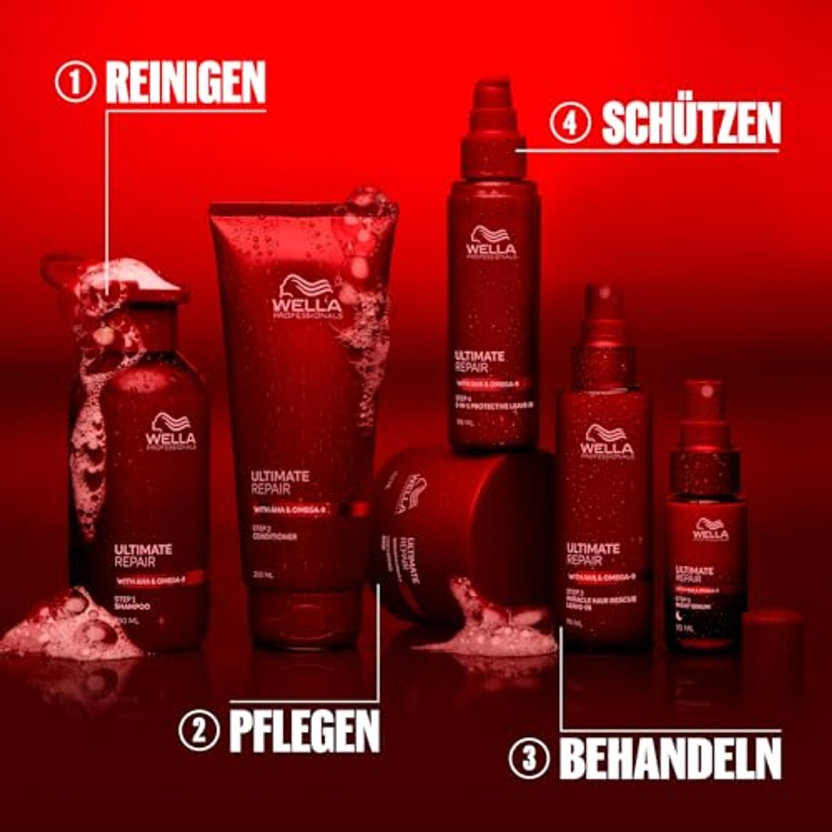 Wella Professionals Ultimate Repair Leave-in Lotion 3 x 95 ml - Voordeelverpakking – foto 6