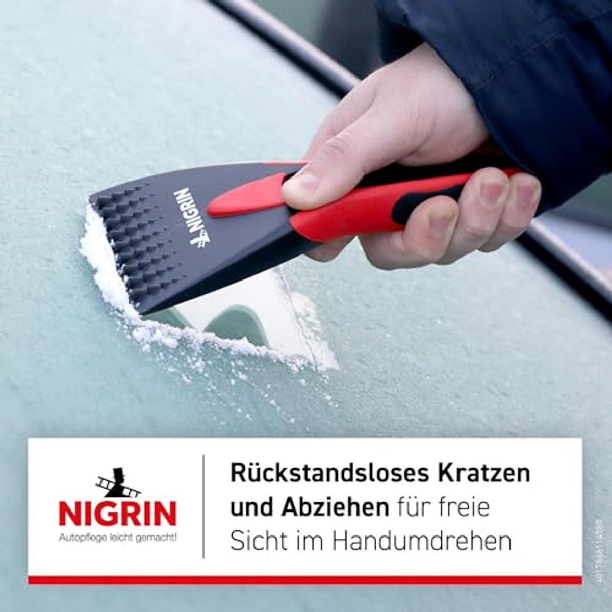 NIGRIN 2K IJskrabber zwart-rood 3 x 1 stuk - Voordeelverpakking – foto 6
