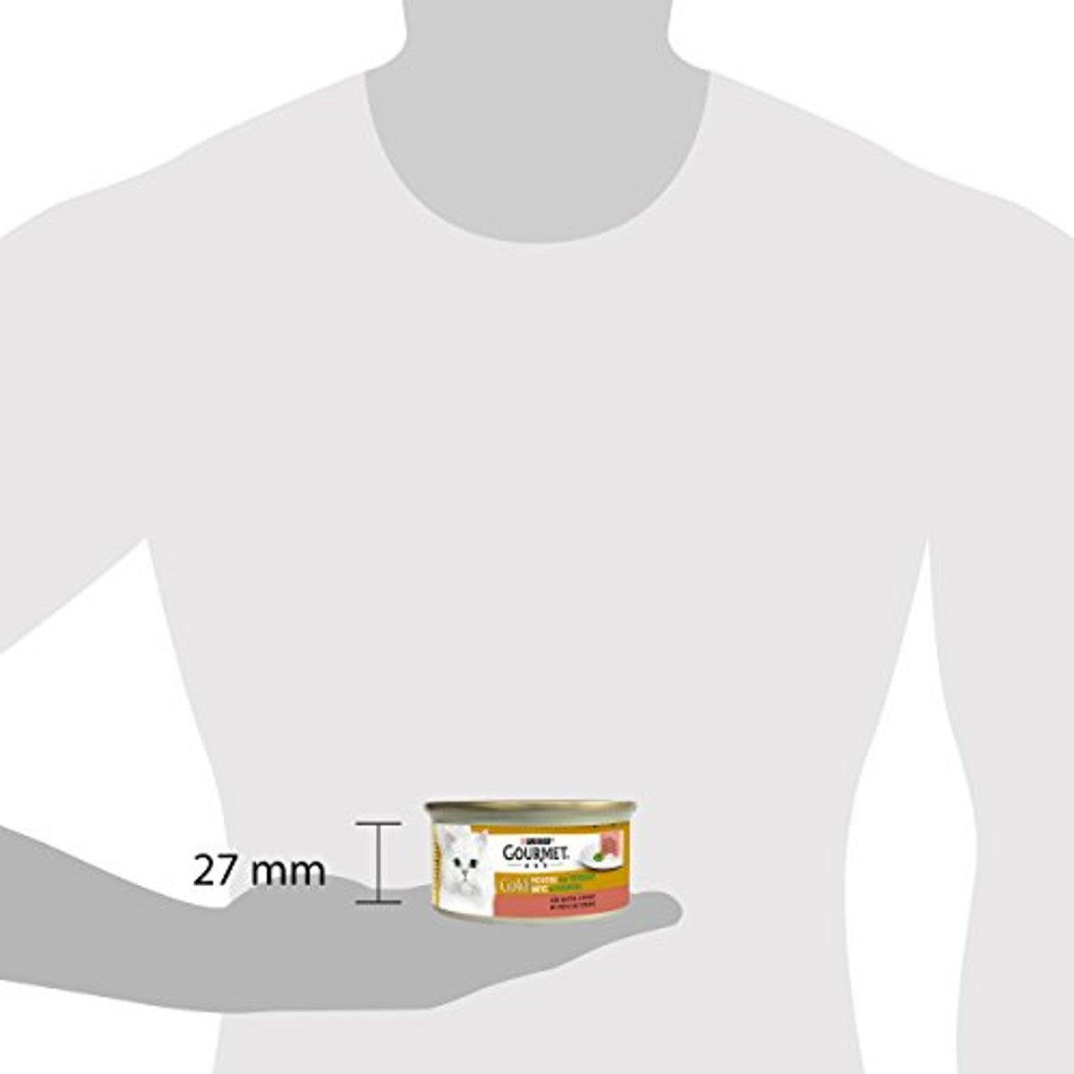 Gourmet Gold Mousse natvoer kattenvoer eend & spinazie 24 x 85 g - 6-pack