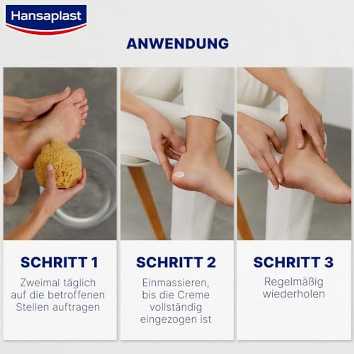 Hansaplast Regenererende voetcrème 6 x 100 ml - Voordeelverpakking