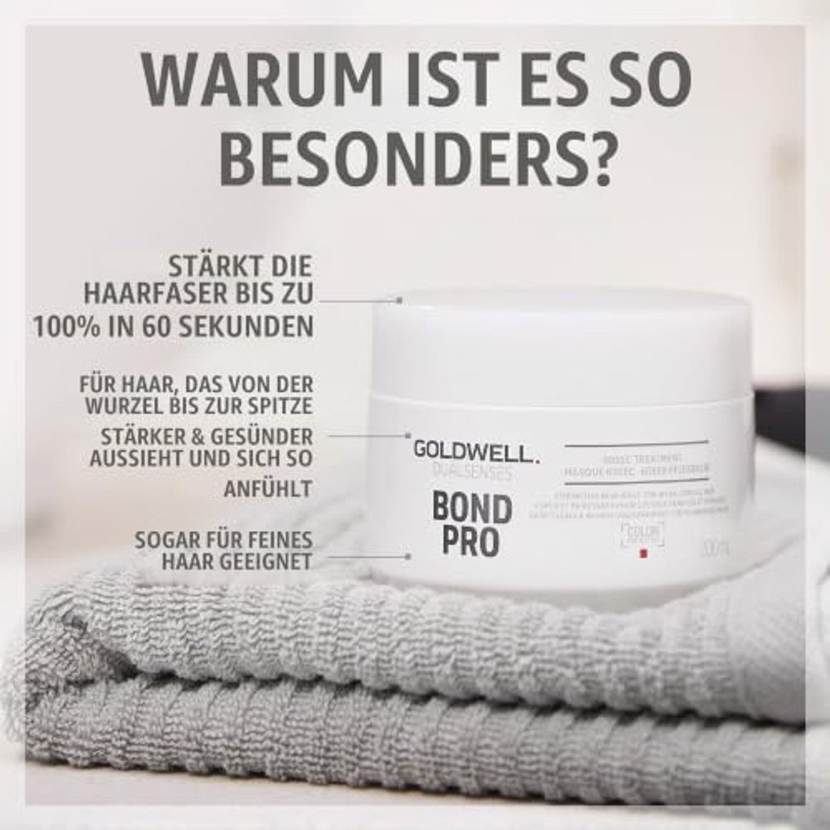 Goldwell, Dualsenses Bond Pro 60Sek verzorgende kuur voor zwak en naar haarbreuk neigend haar, 200 ml.