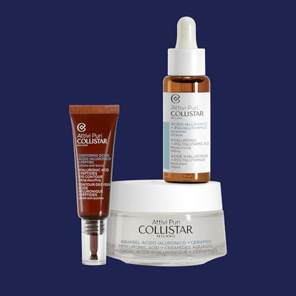 Collistar Attivi Puri Hyaluronzuur + Ceramide Aquagel 50 ml - 6-pack