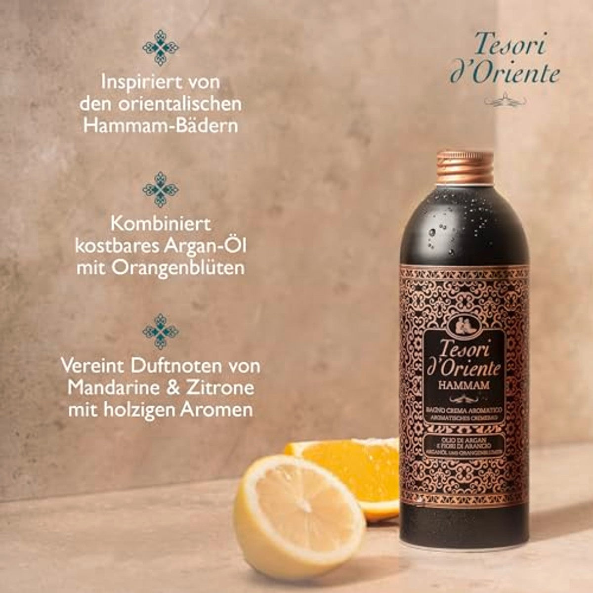 Tesori d'Oriente Crèmebad Hammam 6 x 500 ml - Voordeelverpakking – foto 6