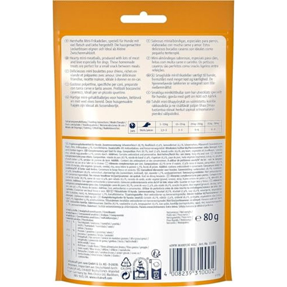 Vitakraft Meat Balls hondensnack met vlees 1 x 80 g – foto 6