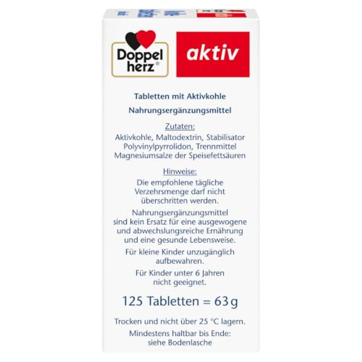Doppelherz Plantaardige kooltabletten – Doppelherz