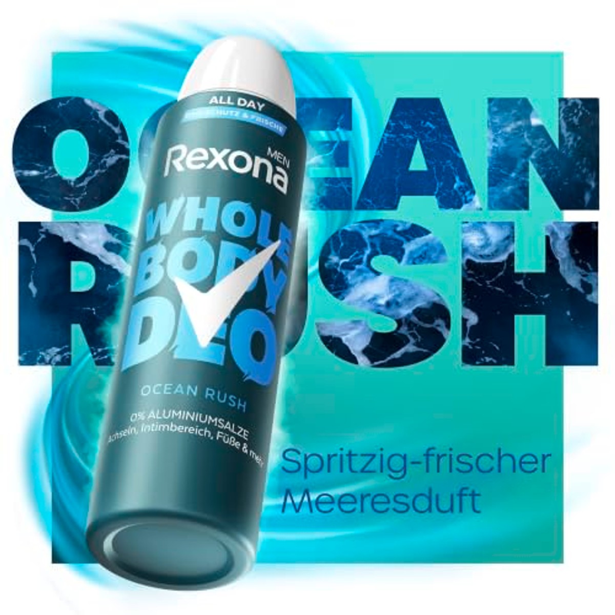 Rexona Men Whole Body Deodorant Spray Ocean Rush 150 ml – Rexona