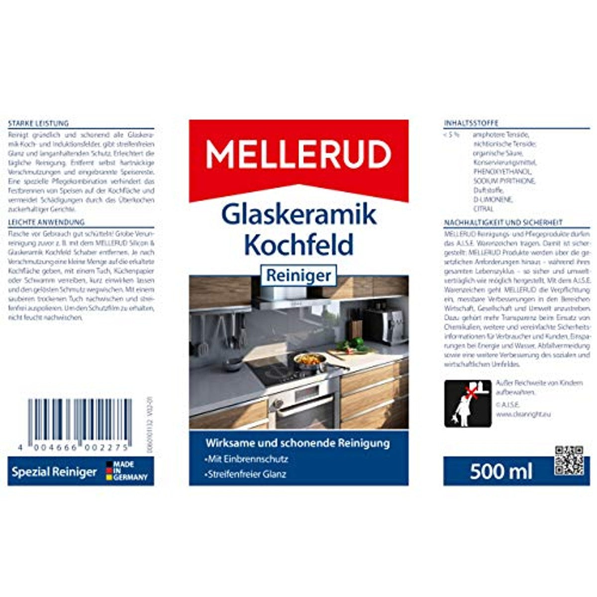 Mellerud Glas-keramische kookplaatreiniger 0,5 l – MELLERUD