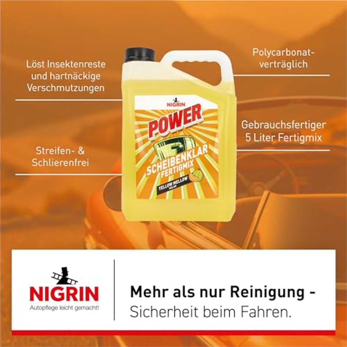 NIGRIN POWER Glasheldere kant-en-klare mix meloen 6 x 5 liter - Voordeelverpakking