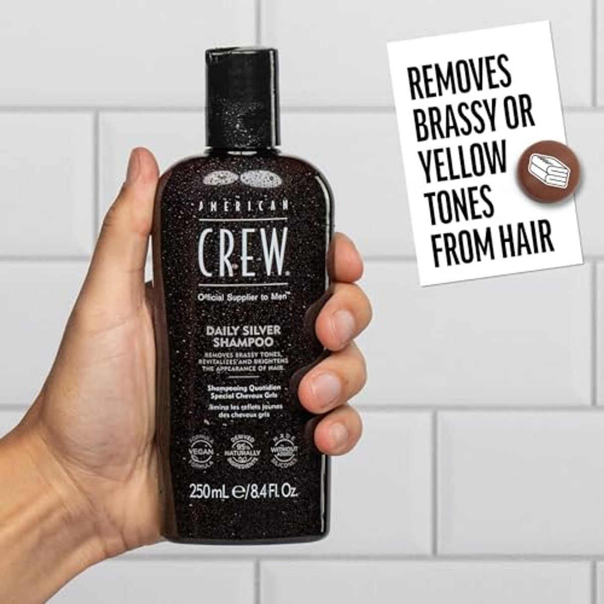 American Crew Daily Silver Shampoo 250 ml (Verpakking van 2) - 6-pack