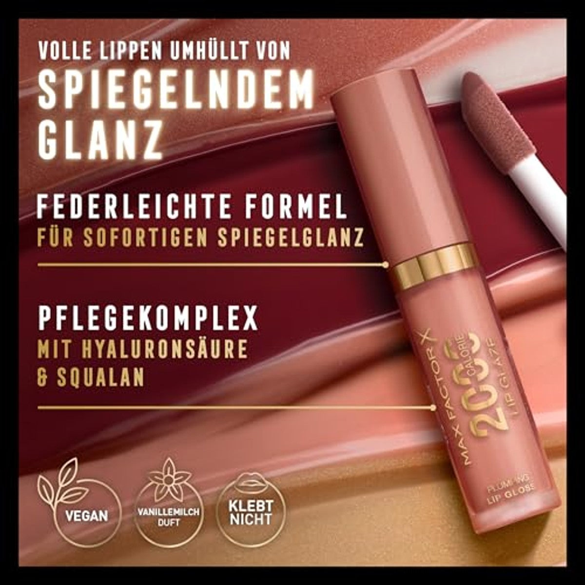 Max Factor 2000 Calorie Lip Glaze Fb.105+Fächer – Max Factor