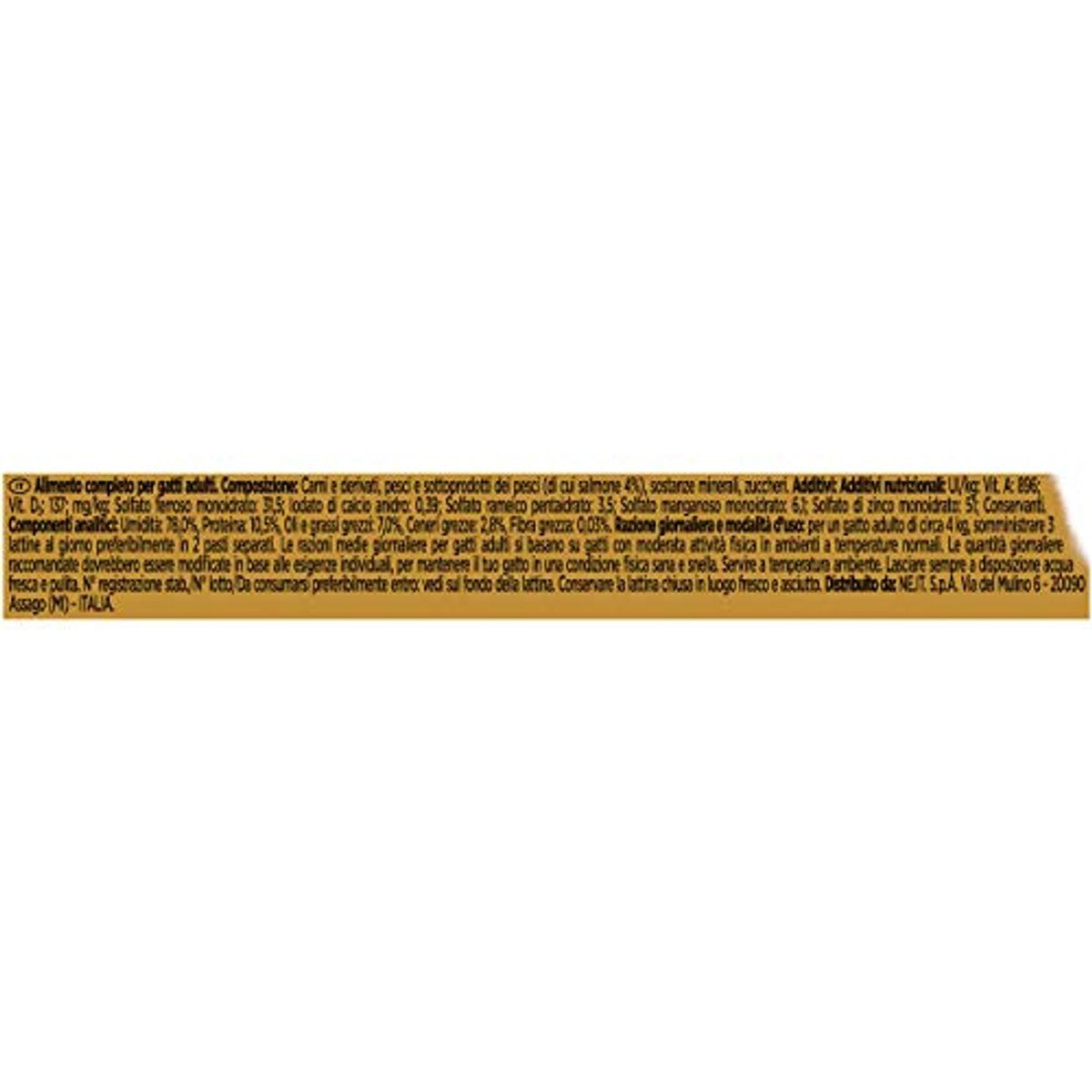 Purina Gourmet Gold, zachte hartjes, natvoer voor katten met zalm, 24 blikjes van 85 g | Zachte hartjes – Gourmet
