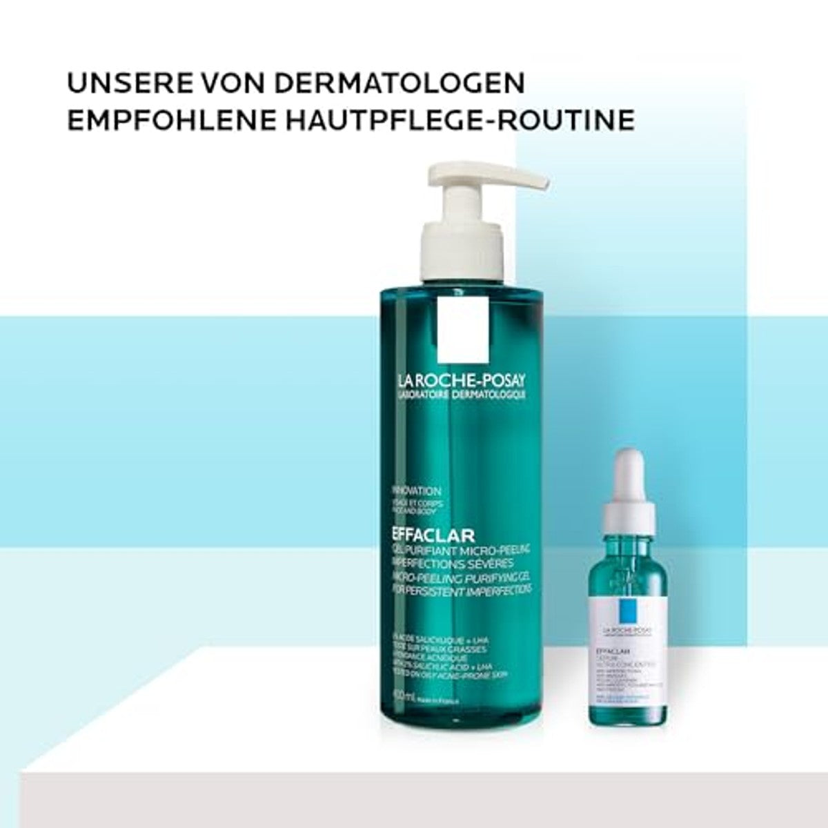 La Roche-Posay Effaclar Set Reinigingsgel & Peelingserum 400 ml