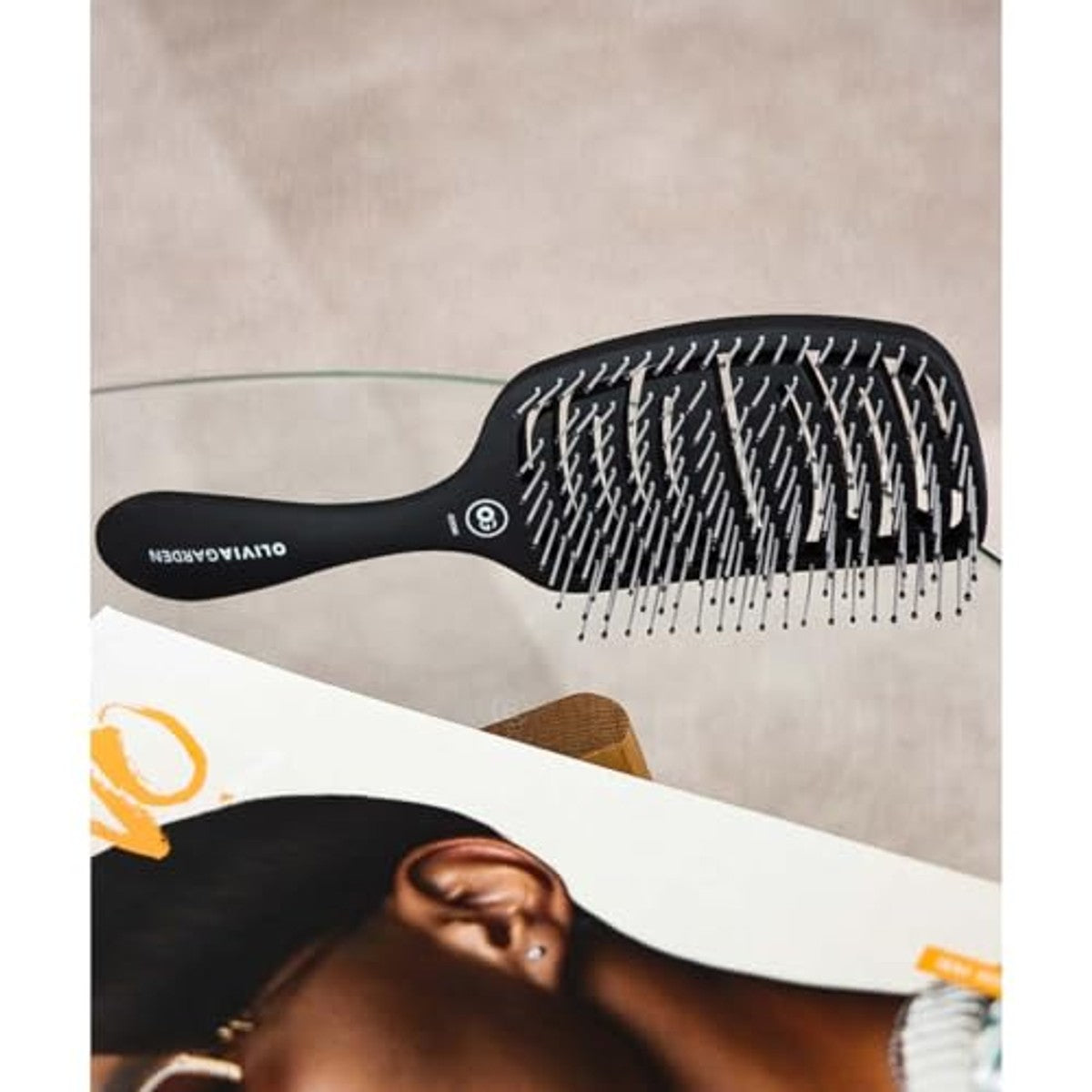 Essential Care Flex Dik Haarborstels, mat zwart