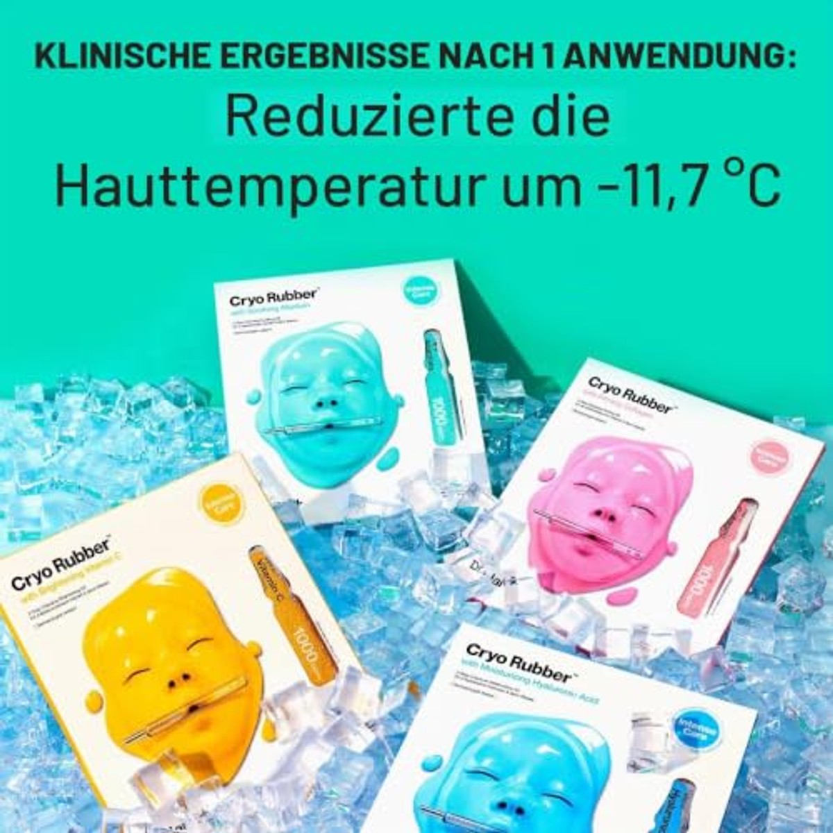 Dr. Jart+ Cryo Rubber Vitamine C Oplichtend Gezichtsmasker - 3-pack