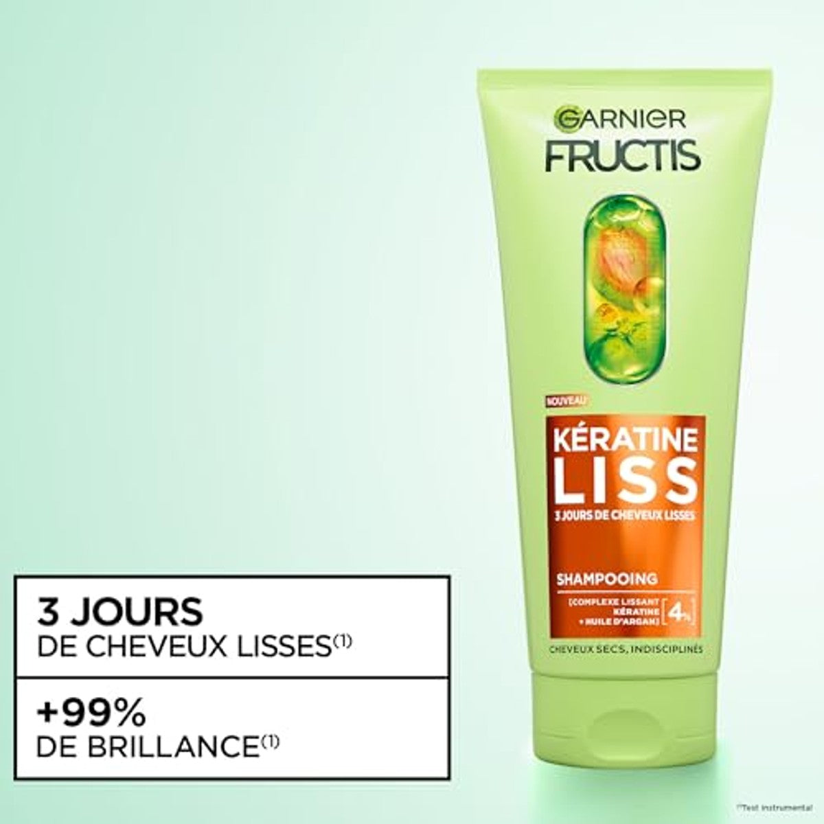 Garnier Fructis Keratin Liss Routine shampoo, masker & spray - 3-pack