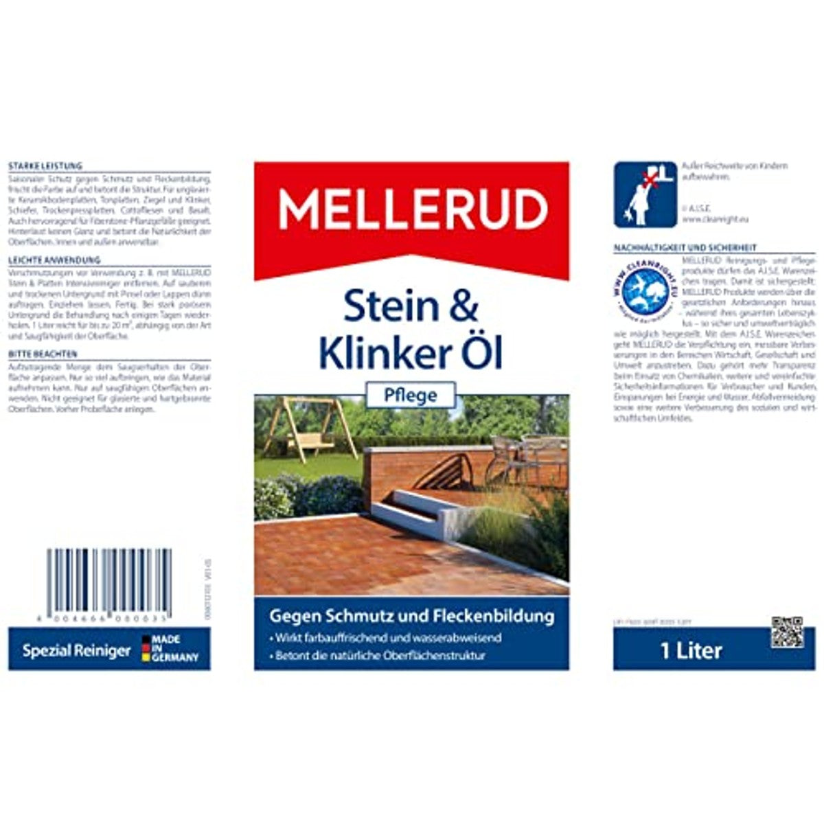 Mellerud Klinker- en keramische olie 1,0 l – Mellerud