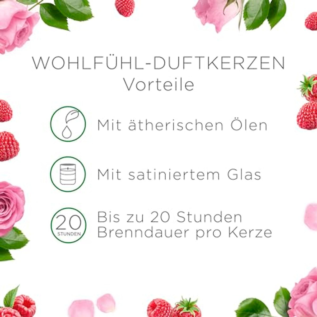 Air Wick Feel-good geurkaars DUO Raspberry Rose Splash 2 kaarsen - 6-pack