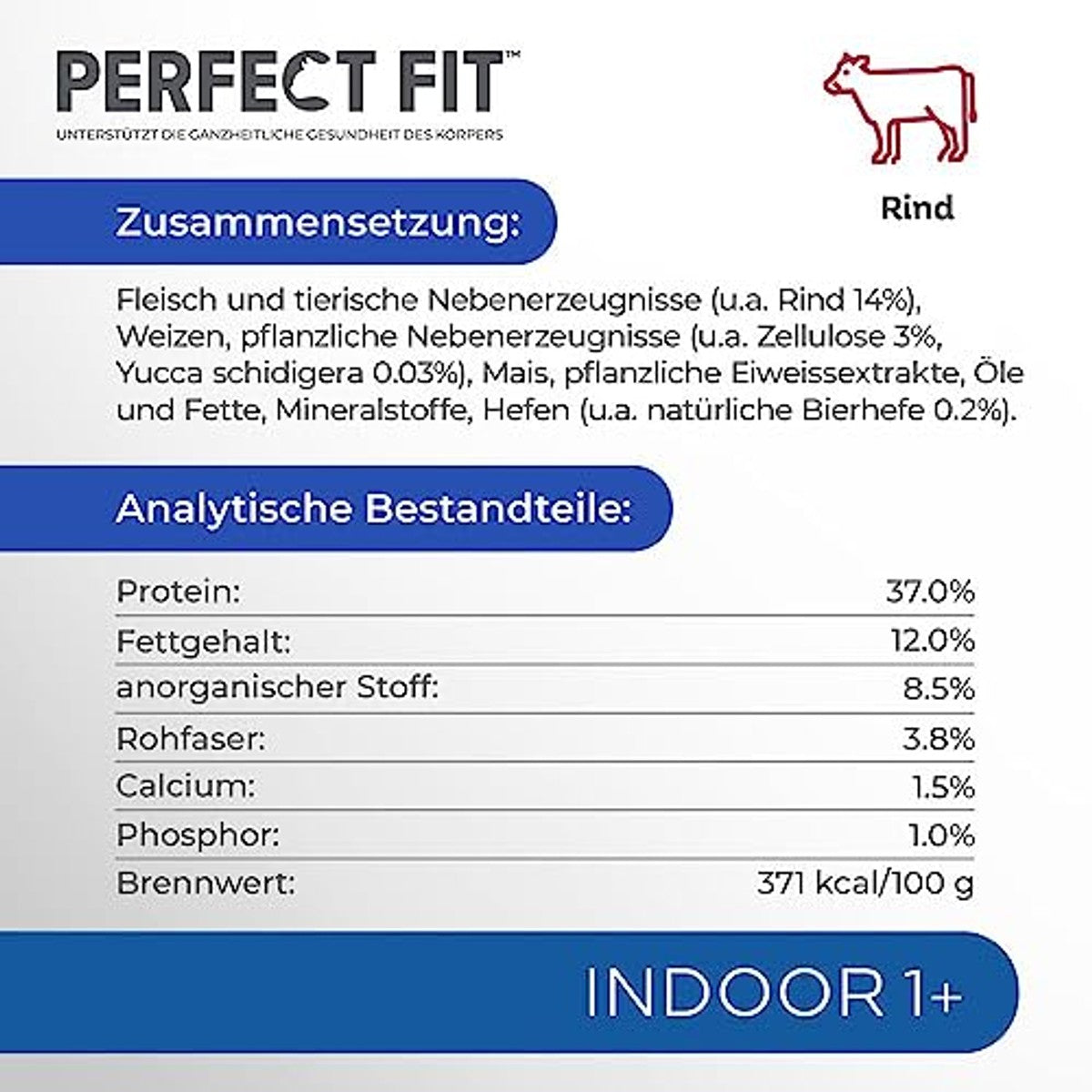 Perfect Fit Indoor Adult droogvoer kat rundvlees 6 x 750 g - 3-pack