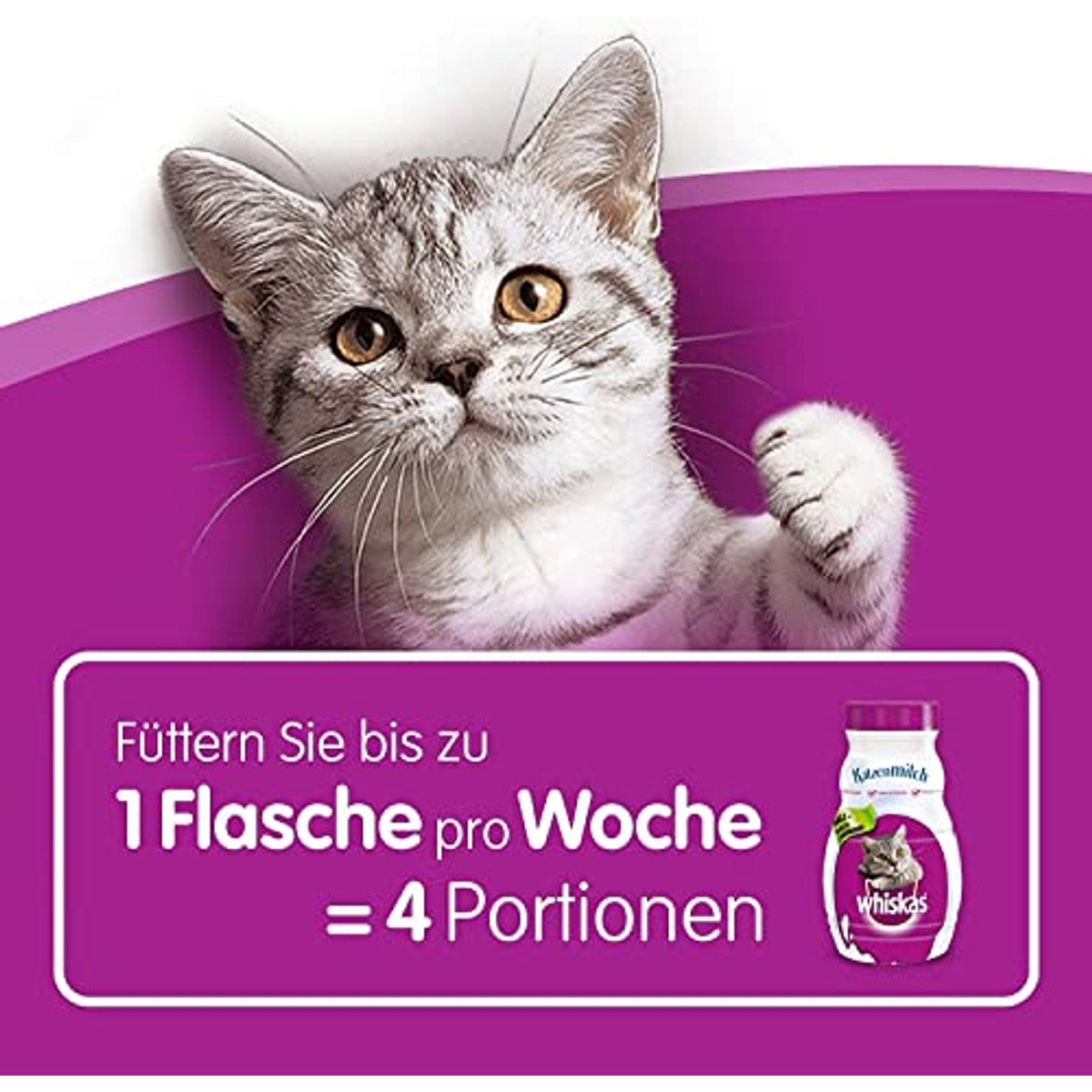 Whiskas Katzenmilch kattenmelk voor katten 15 x 200 ml - 3-pack