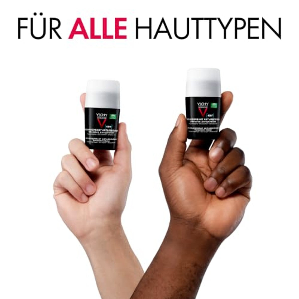 Vichy Homme Anti-Transpirant 48H Roll-On voor de Gevoelige Huid 2 x 50 ml