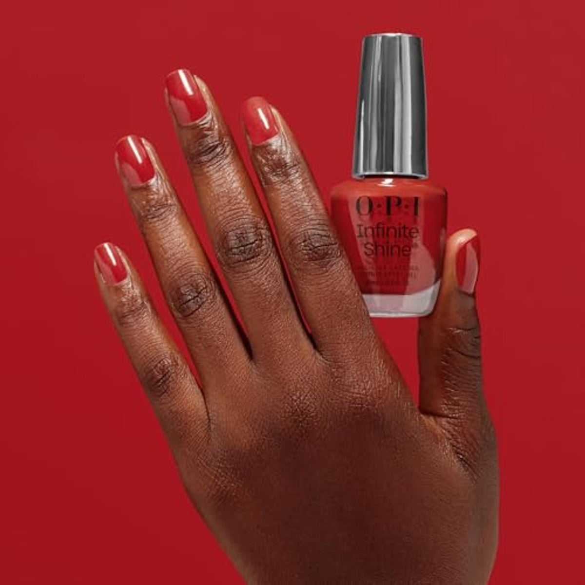 OPI Infinite Shine Set Base Coat + Big Apple Red + Top Coat 3 x 15 ml