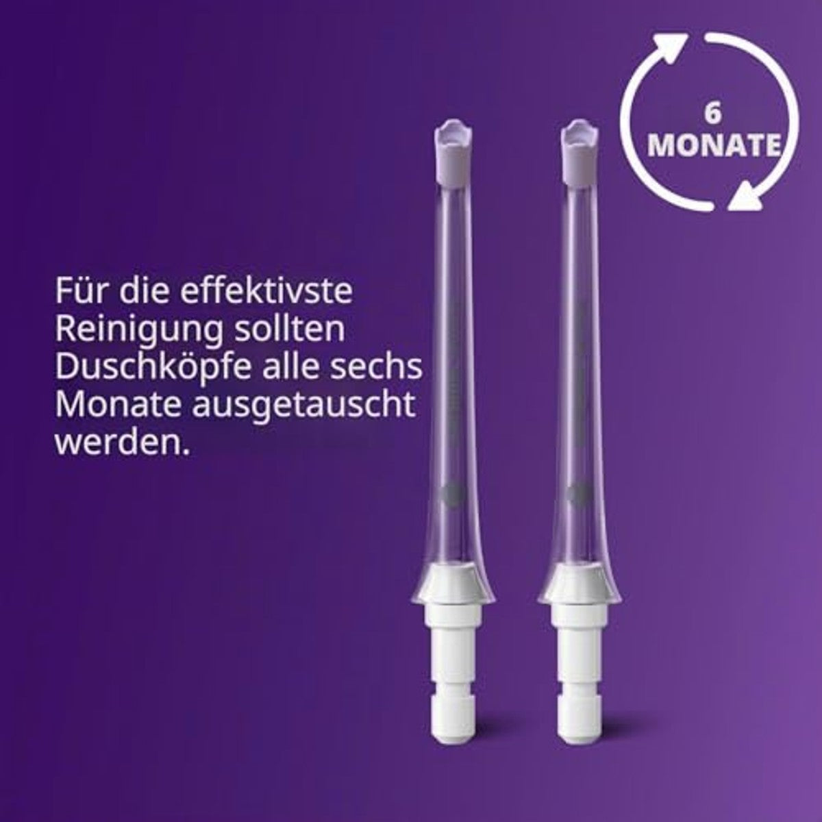 Philips Sonicare Quad Stream F3 Monddouche Mondstukken Wit 2 stuks - 6-pack – foto 6