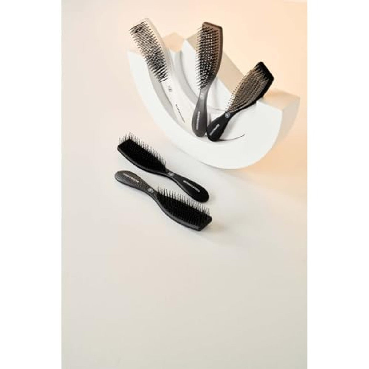 Olivia Garden Essential Style Blend Haarborstel voor Nat Haar, Zwart - 3-pack