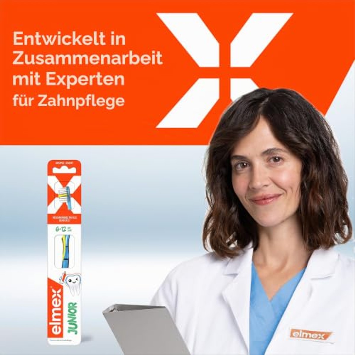 ELMEX InterX Junior tandenborstel 6-12 jaar - 6-pack