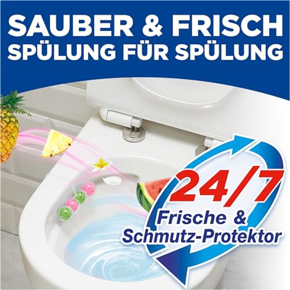 WC-Frisch Kraft Aktiv Hawaii wc-geurspoeler set van 3 – WC-Frisch