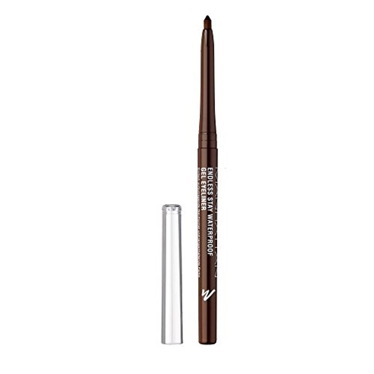 Clinique Lash Power Mascara Long- Wearing Formula & Manhattan Endless Stay Waterproof Gel Eyeliner - Bruine r met draaibare Vulling zonder slijpen - Kleur Rich Brown 001 - 1 x 2,6 g