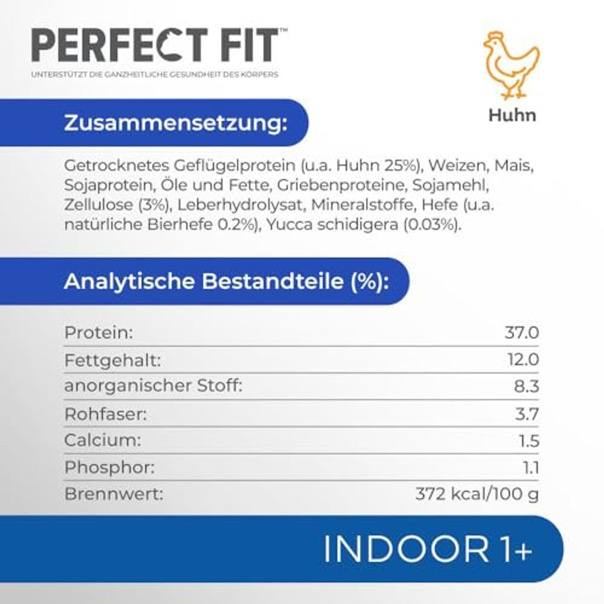 Perfect Fit Indoor Adult 1+ droogvoer kat Kip 7 kg - 3-pack