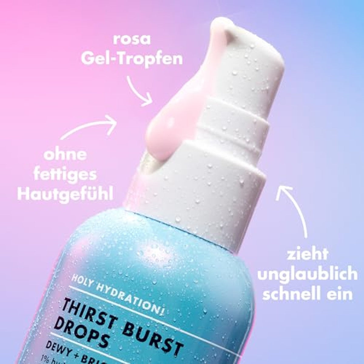 e.l.f. Holy Hydration! Thirst Burst Drops, Gel Serum Drops, Voor een Dewy, Plump Complexe, Non-Greasy Feel, Met Hyaluronzuur & 5% Niacinamide, Veganistisch & Cruelty-Free – e.l.f.