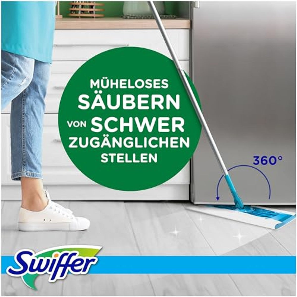 Swiffer Vloerwisser, 1 x starterset, 6 x natte navullingen – Swiffer