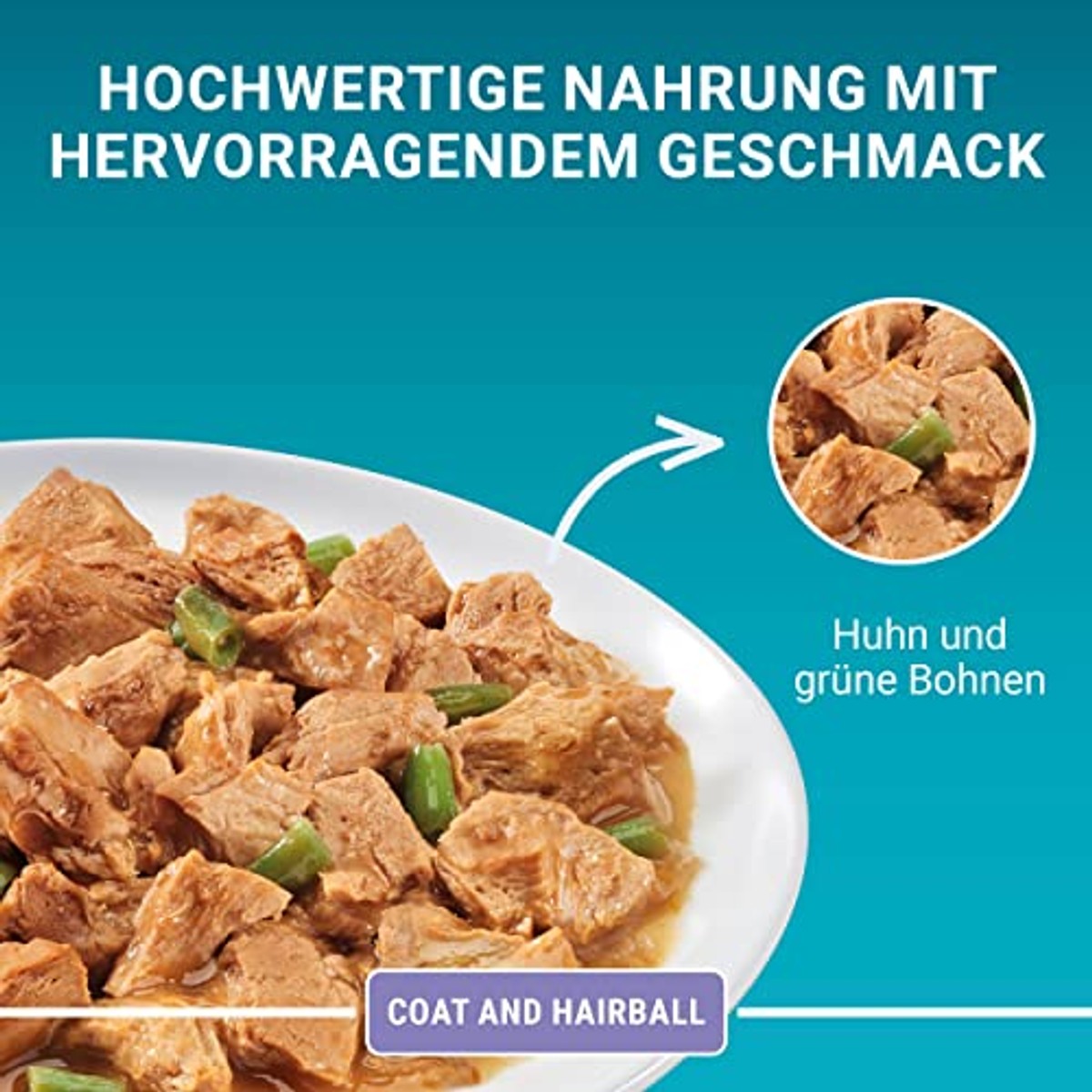 Purina One Coat & Hairball natvoer kattenvoer kip 26 x 85 g - 6-pack
