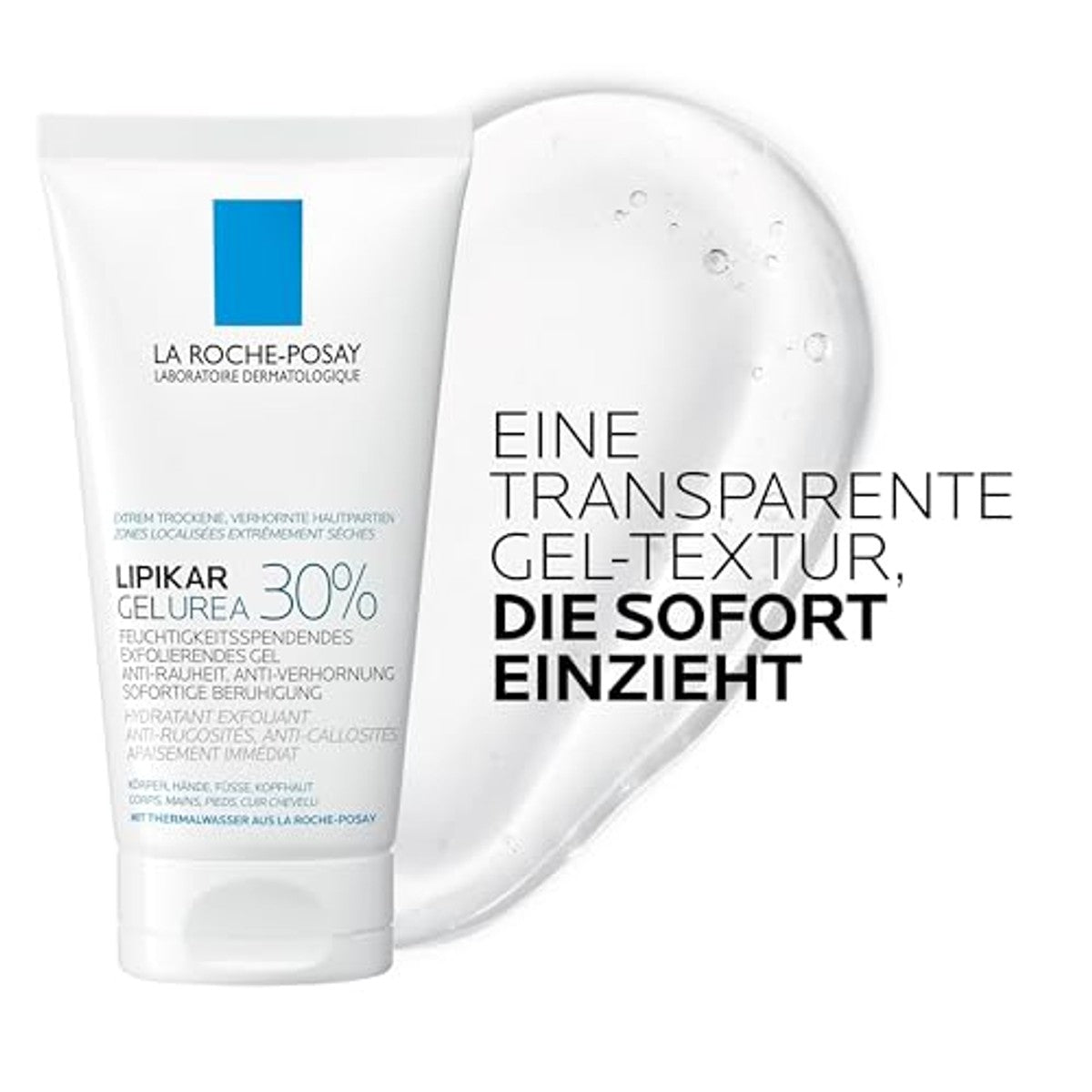 La Roche-Posay Lipikar Gel Urea 30% Hydraterende Lichaamsverzorging 50 ml - 6-pack