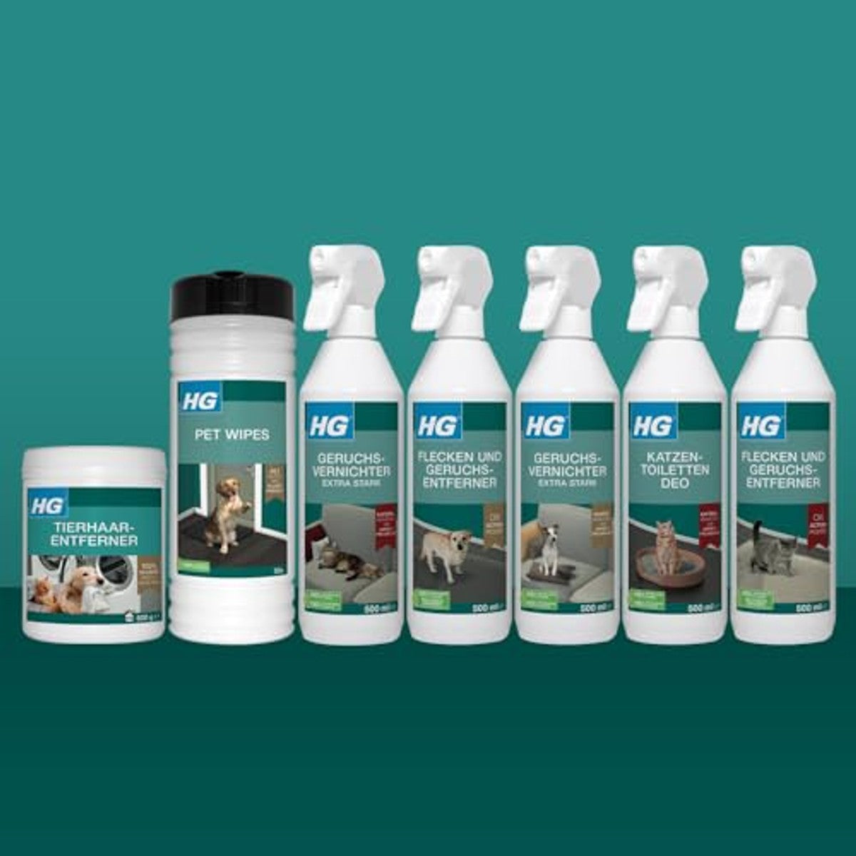 HG Vlekken & Geurverwijderaar voor Honden 6 x 500 ml - Voordeelverpakking