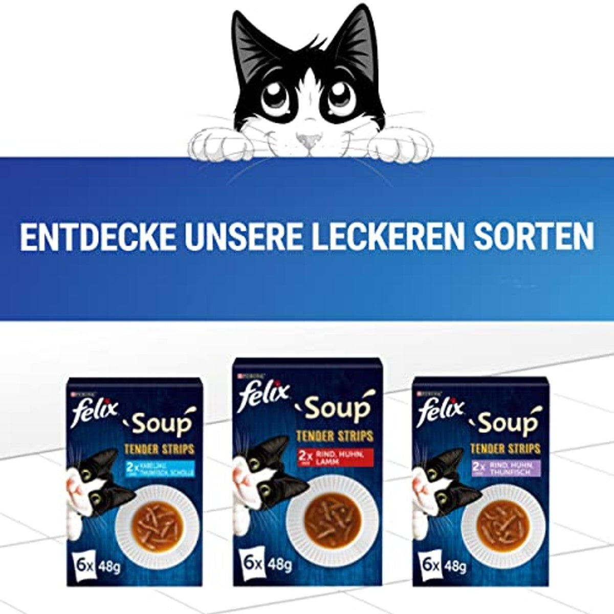 Felix Soup Tender Strips kattensoep gemengde variëteit 48 stuks – foto 6