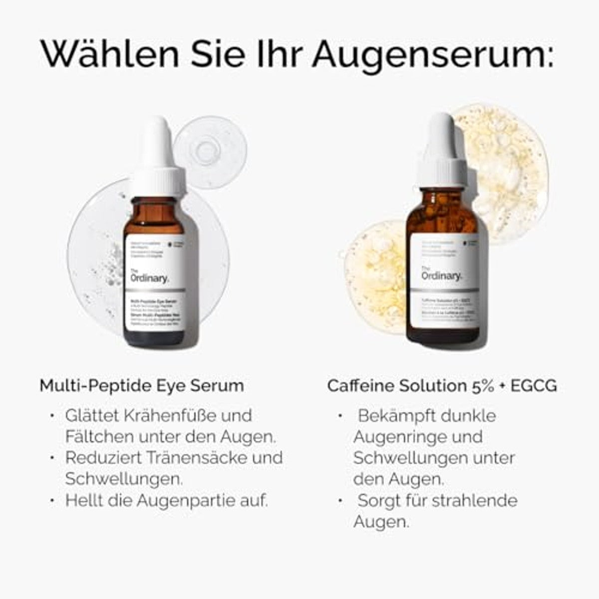 The Ordinary Multi-Peptide Eye Serum, anti-aging formule tegen kraaienvoeten, donkere kringen en zwellingen, 15 ml