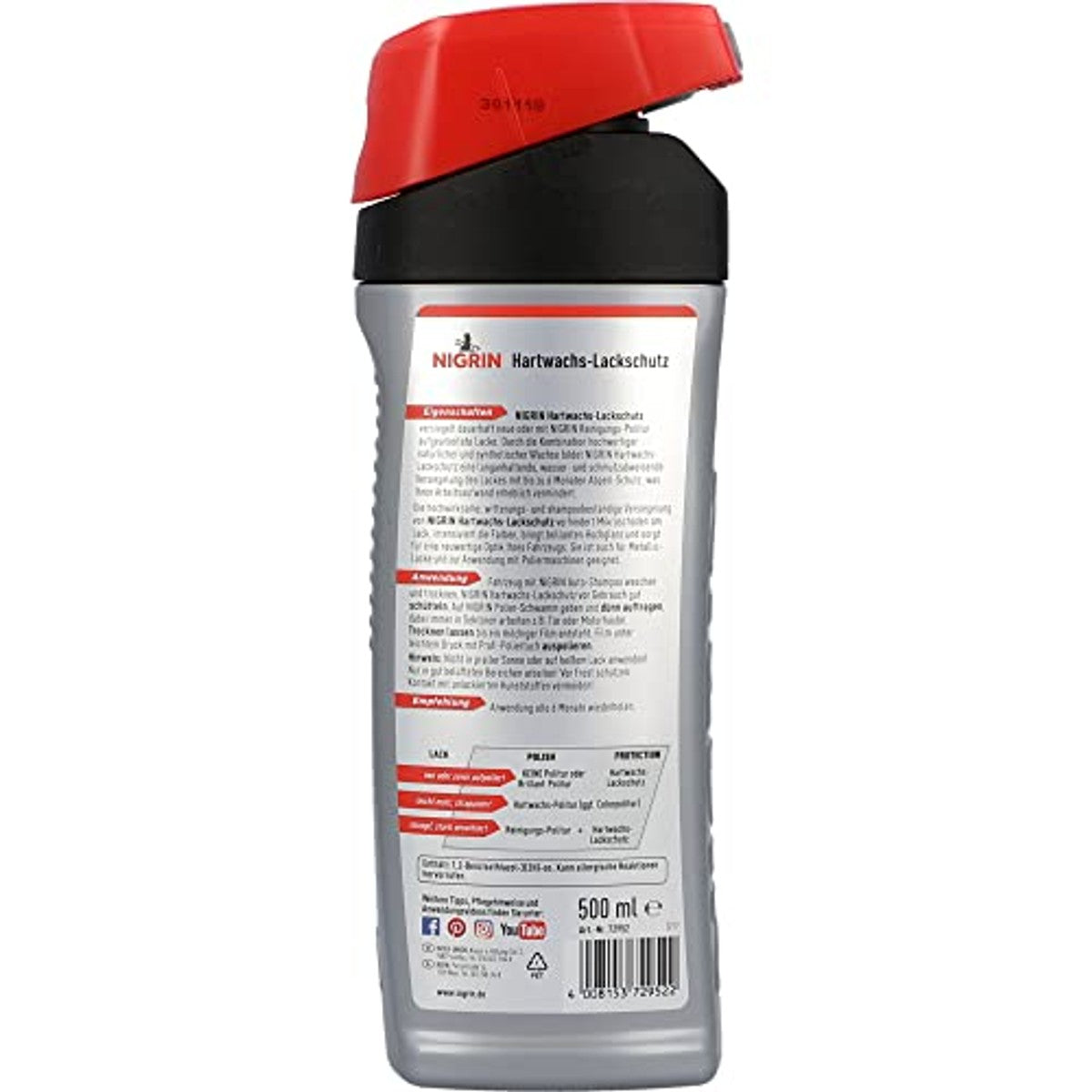 NIGRIN 72952 hardwax lakbescherming 3 x 500 ml - Voordeelverpakking