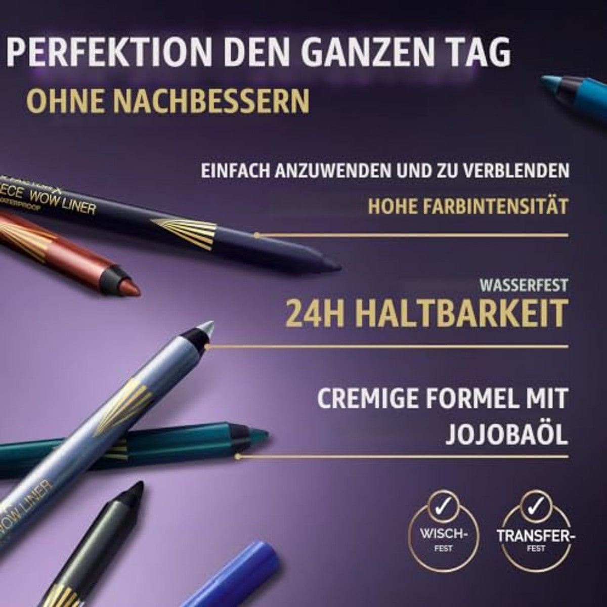Max Factor Masterpiece Wow Liner 600 smaragdgroen - 6 stuks