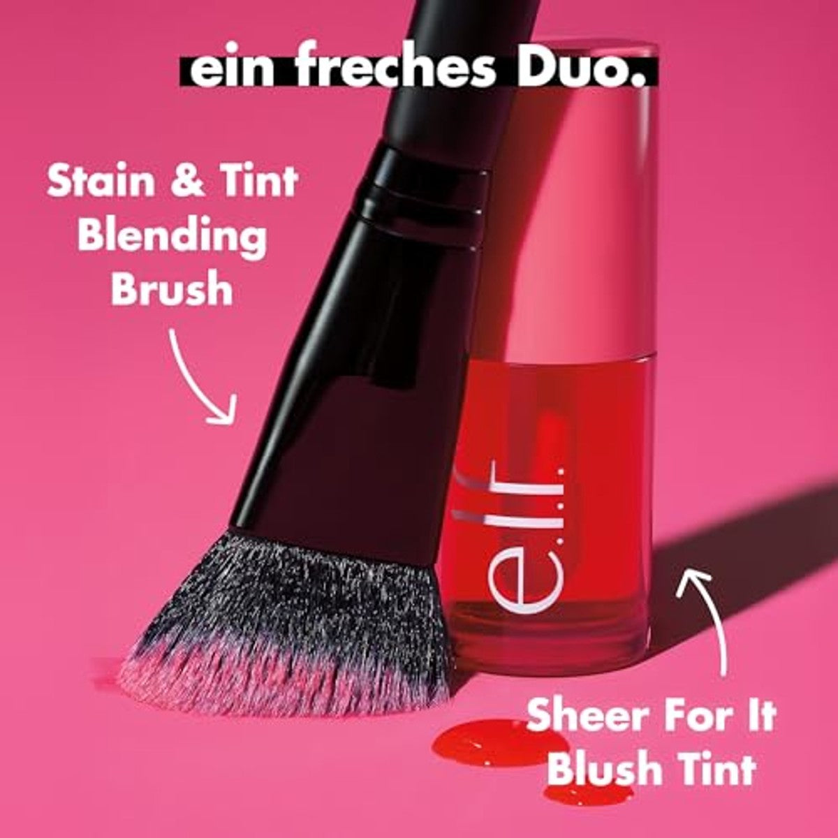 e.l.f. Stain & Tint Blending Borstel - 3 stuks