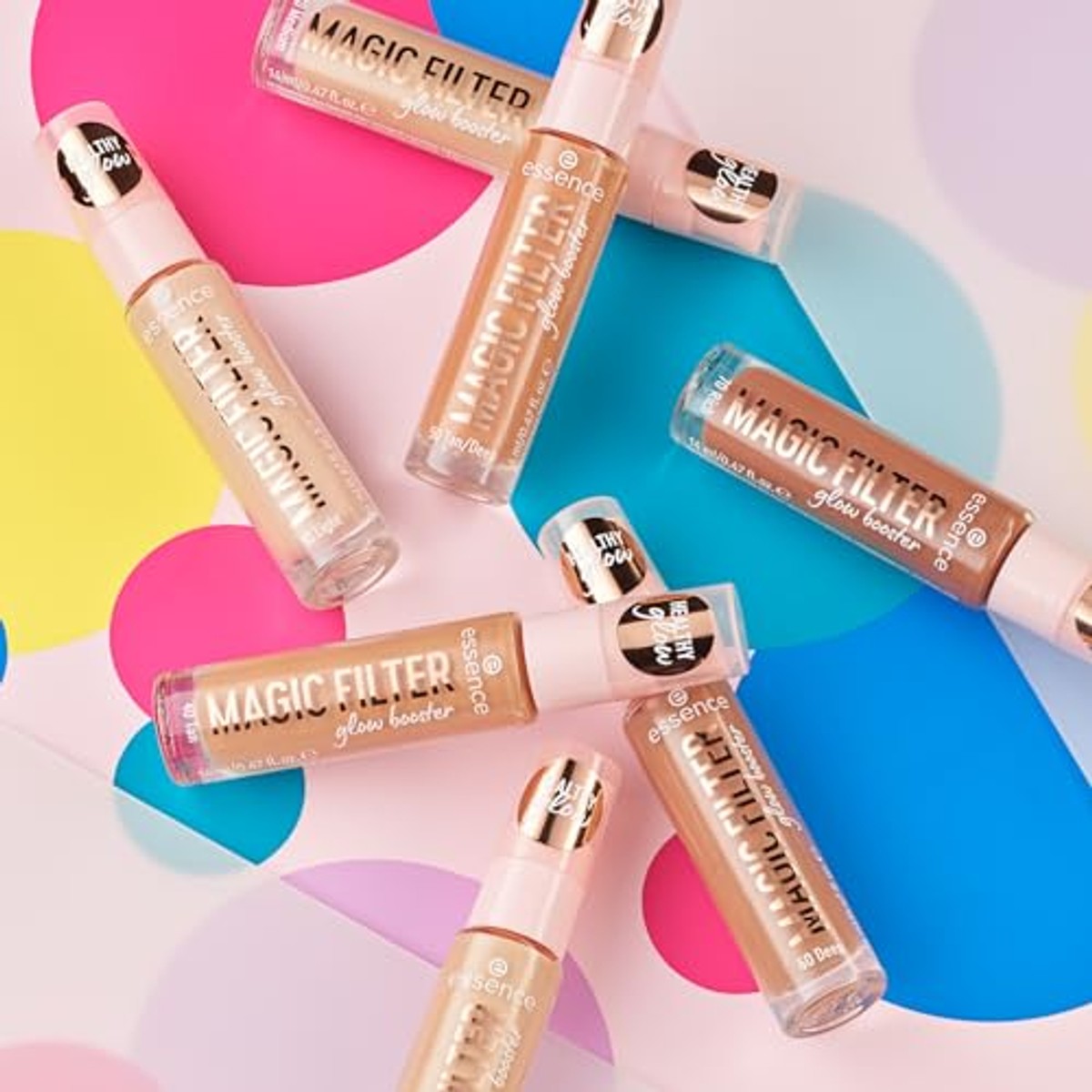 essence Magic Filter glow booster, basis, nr. 10, nude, voedend, kleureffect, zacht, natuurlijk, stralend, veganistisch, zonder parfum, zonder alcohol, zonder parabenen, per stuk verpakt (14 ml) | Lichtdekking, kleureffect, beschermend – Essence Cosmetics