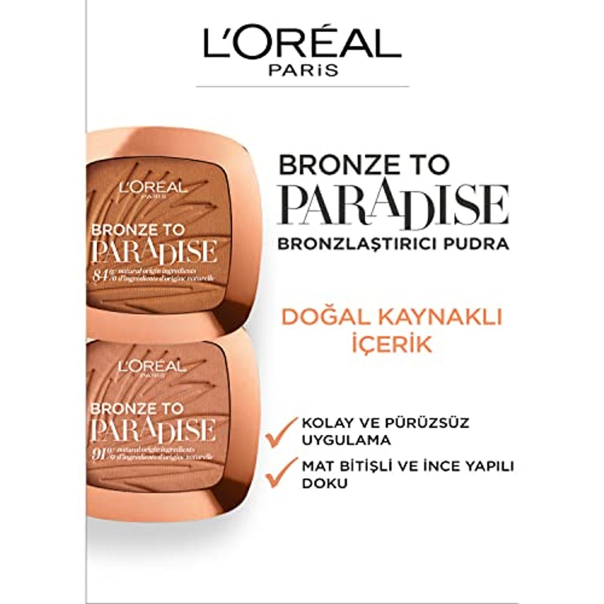 L'Oréal Paris Bronze to Paradise 02 Baby one more tan - 3-pack