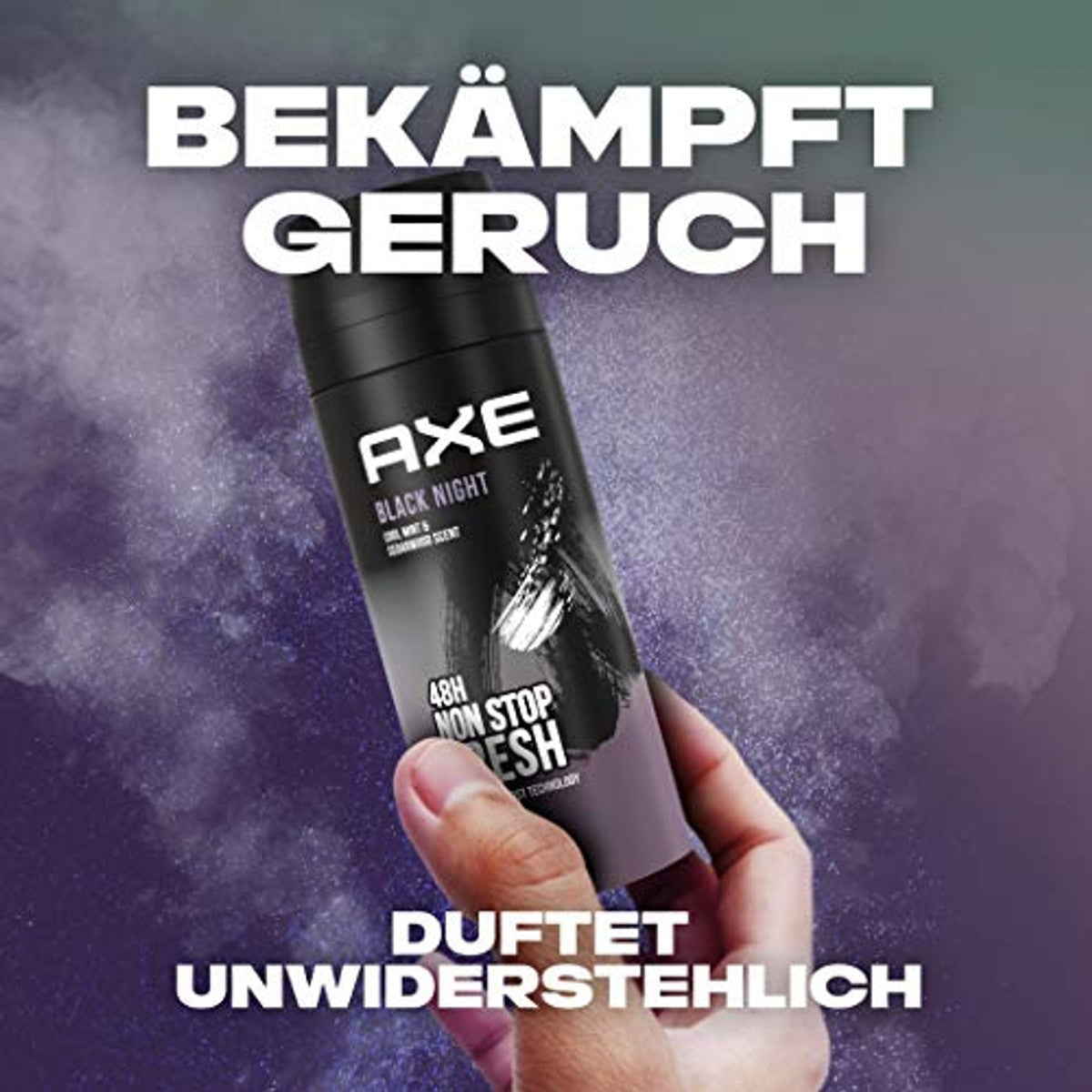 Axe Deospray Black Night zonder aluminiumzouten, 3 x 150 ml – Axe