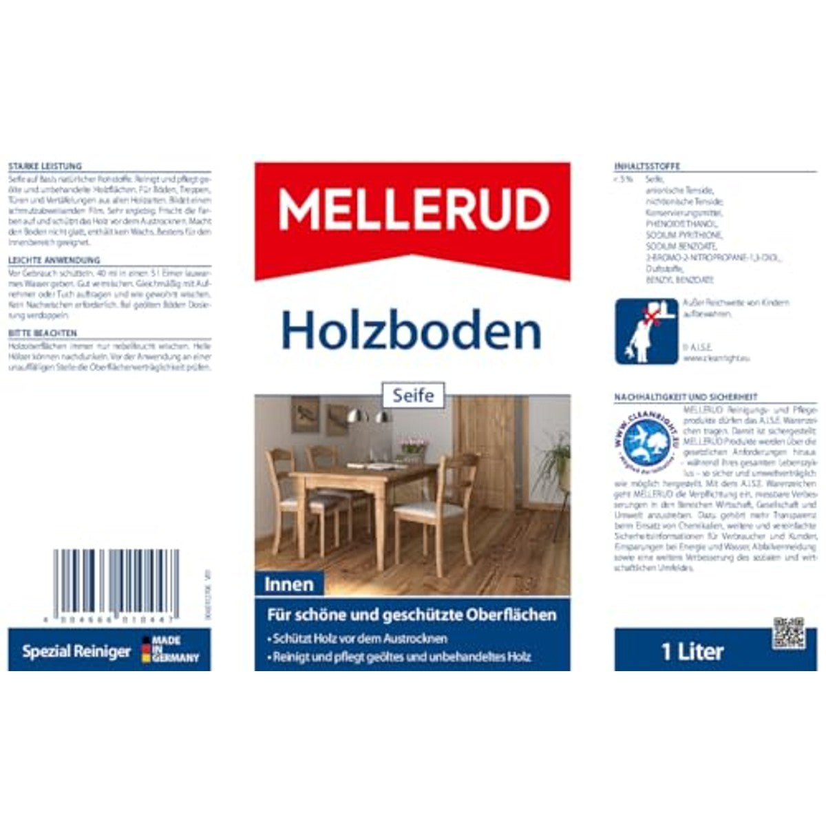 Mellerud Houten vloerzeep 1,0 l – Mellerud