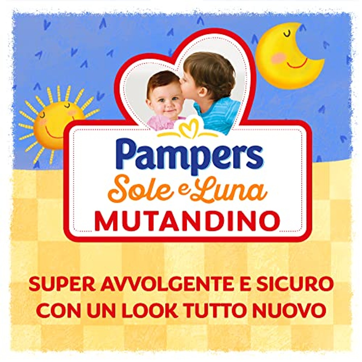 Pampers zon en maan slipje Junior maat 5, 12-18 kg, 84 luiers – Pampers