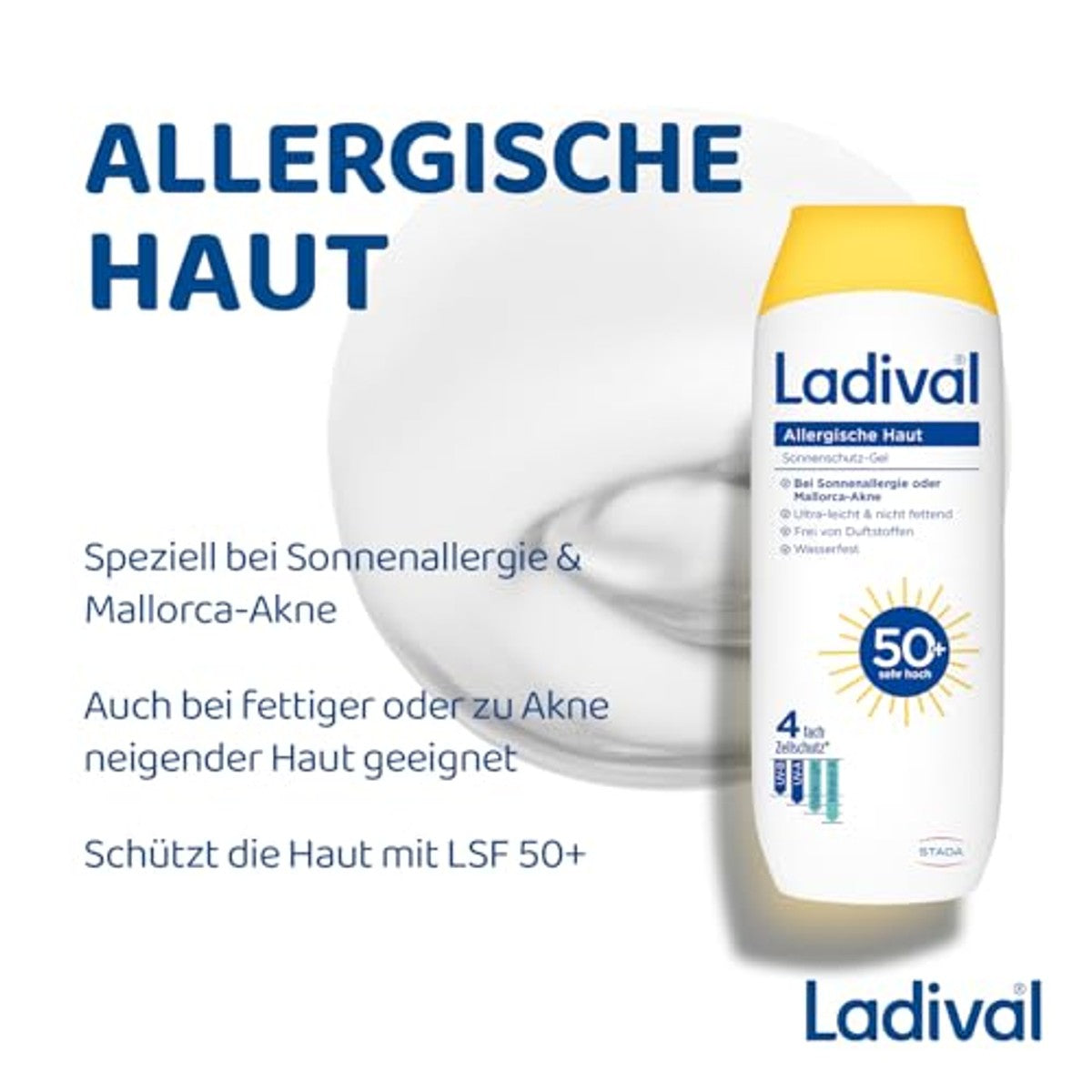 Ladival Zonweringsgel SPF 50+ allergische huid 3 x 250 ml - Voordeelverpakking