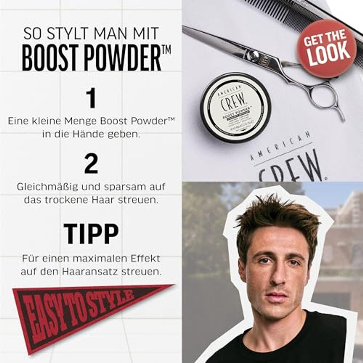 American Crew Classic Boost Powder Stylingpoeder voor Mannen 10 g