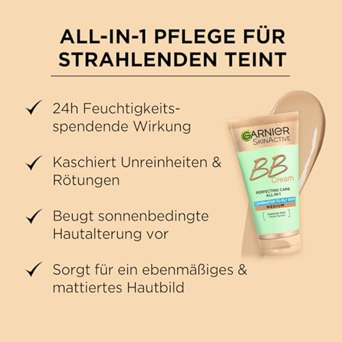 Garnier Miracle Skin Perfector BB Cream Matt Effect Medium - 6-pack
